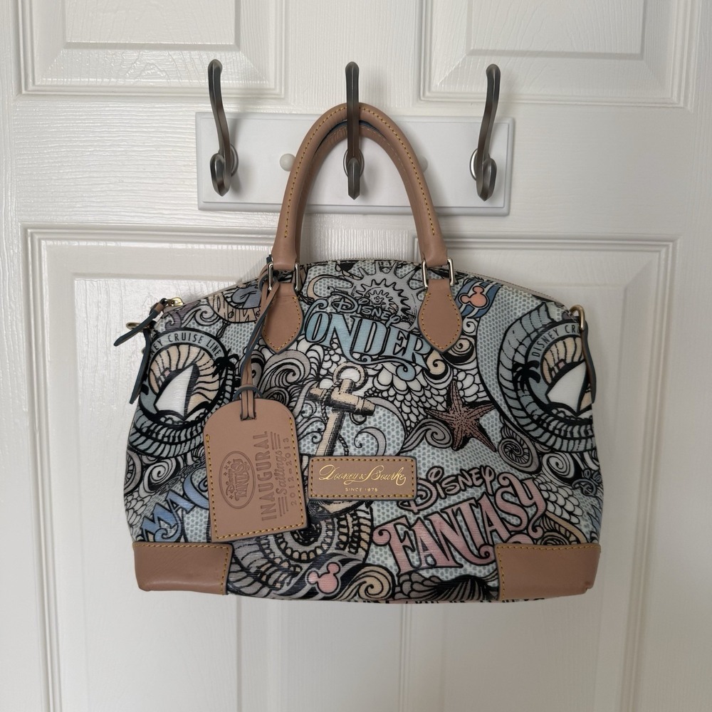 Dooney & Bourke Disney Cruise Line Inaugural 2012-2013 Satchel Purse Hand Bag - Picture 14 of 14